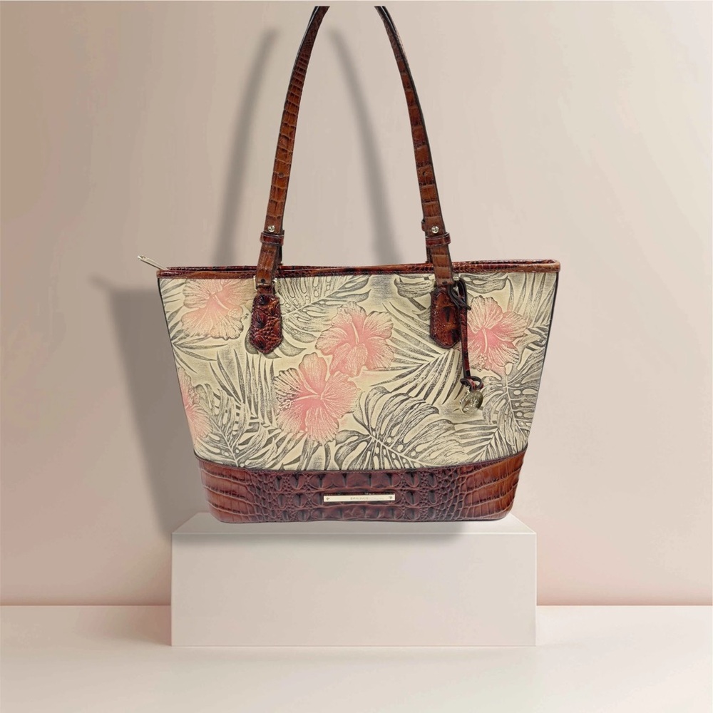 🌺PECAN AMINA BRAHMIN MEDIUM ASHER TOTE